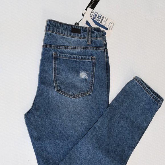 Miss Poured In Blue Denim - Miss Poured In Blue Womens Not My Mom Jeans